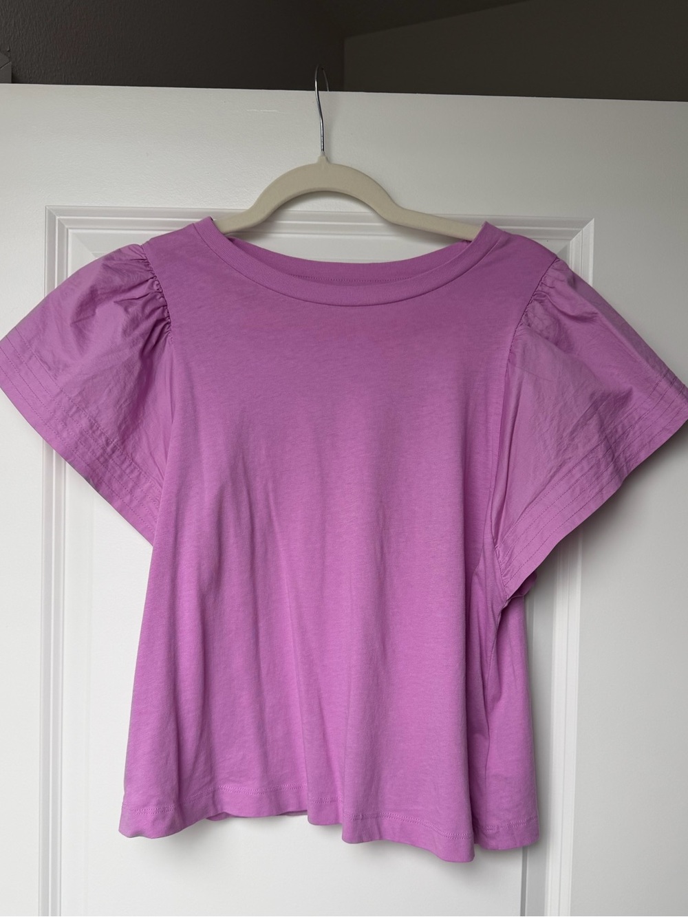 Old Navy Lavender Flutter Sleeve Tee
